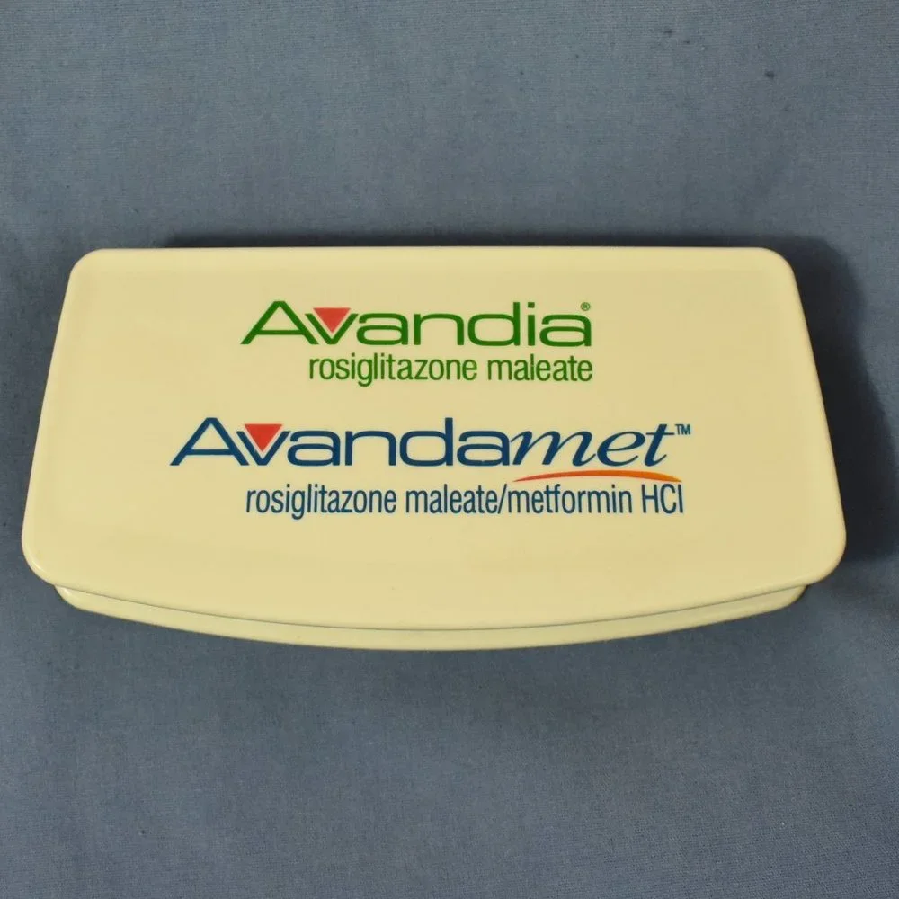 Avandia Medical Drug Rep Pharmaceutical Advertising Binder Clip Sale Promotional